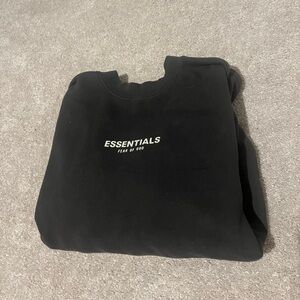 Essentials black crewneck